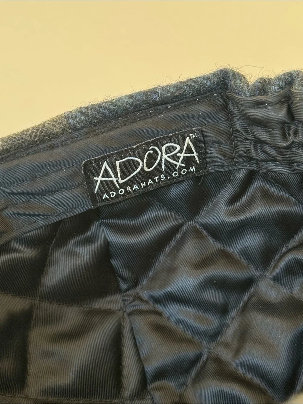 Vintage Adora Wool Blend Flat Cap Patchwork